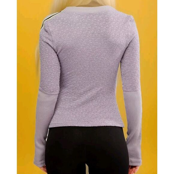 FP Movement Free People Recovery Layer Henley Style Long Sleeve Top XS A111 - Picture 3 of 6